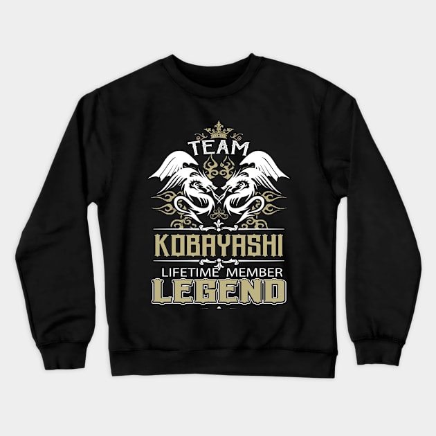 Kobayashi Name T Shirt -  Team Kobayashi Lifetime Member Legend Name Gift Item Tee Crewneck Sweatshirt by yalytkinyq